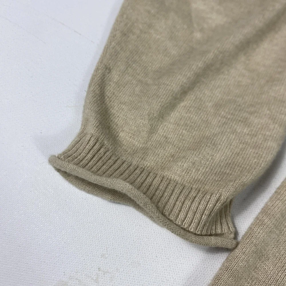 Saturdays New York City Sweater Mens Large Beige Cashmere‎ Blend Crew Neck